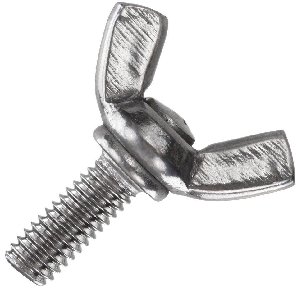 Product afbeelding Vleugelschroef ronde vleugelvorm DIN 316 Elvz - M4x10 mm