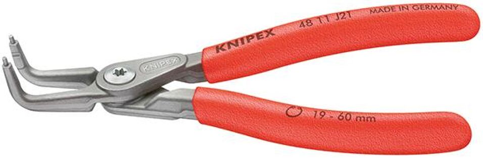 Product afbeelding Knipex Borgveertang gebogen bekken Staal geatramenteerd J01 grijs