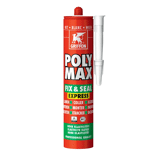 Griffon lijmkit Poly Max Fix & Seal Express zwart 425 gram