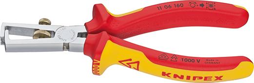 Knipex VDE-afstriptang met meercomponenten-handgrepen 160mm