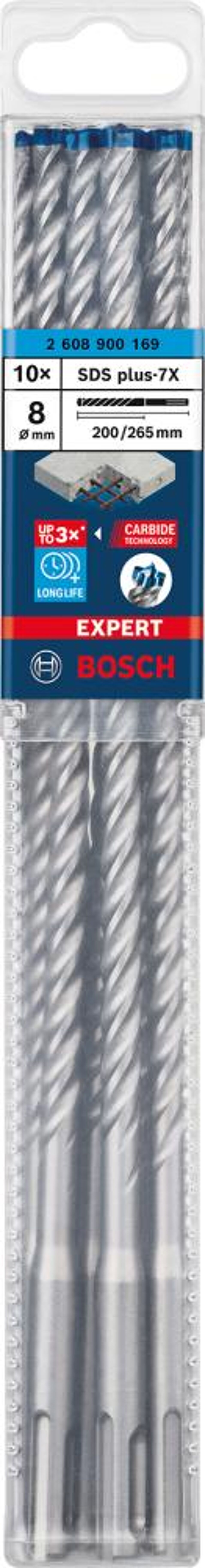 Product afbeelding Bosch Hamerboor SDS-plus 7x 8x200x265mm 10St EXPERT