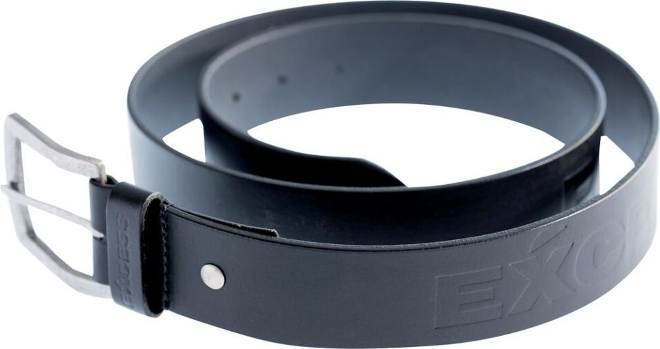 Product afbeelding Excess lederen riem zwart lengte 95cm