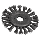 Flexovit rondborstel RVS getordeerd 115x11x 22.2 draaddikte 0.5 T23