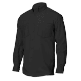 Overhemd OHL150 lange mouw zwart XS