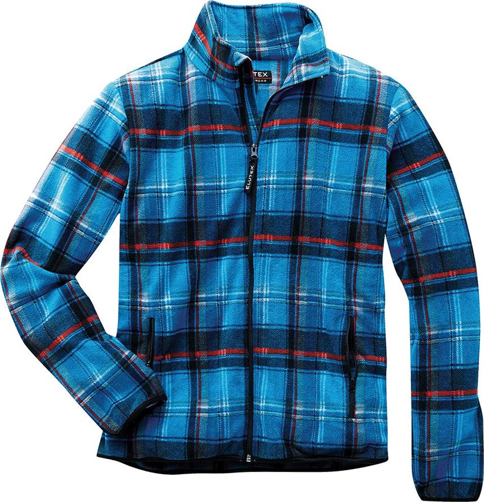 Product afbeelding Fleece vest blauw geblokt maat M