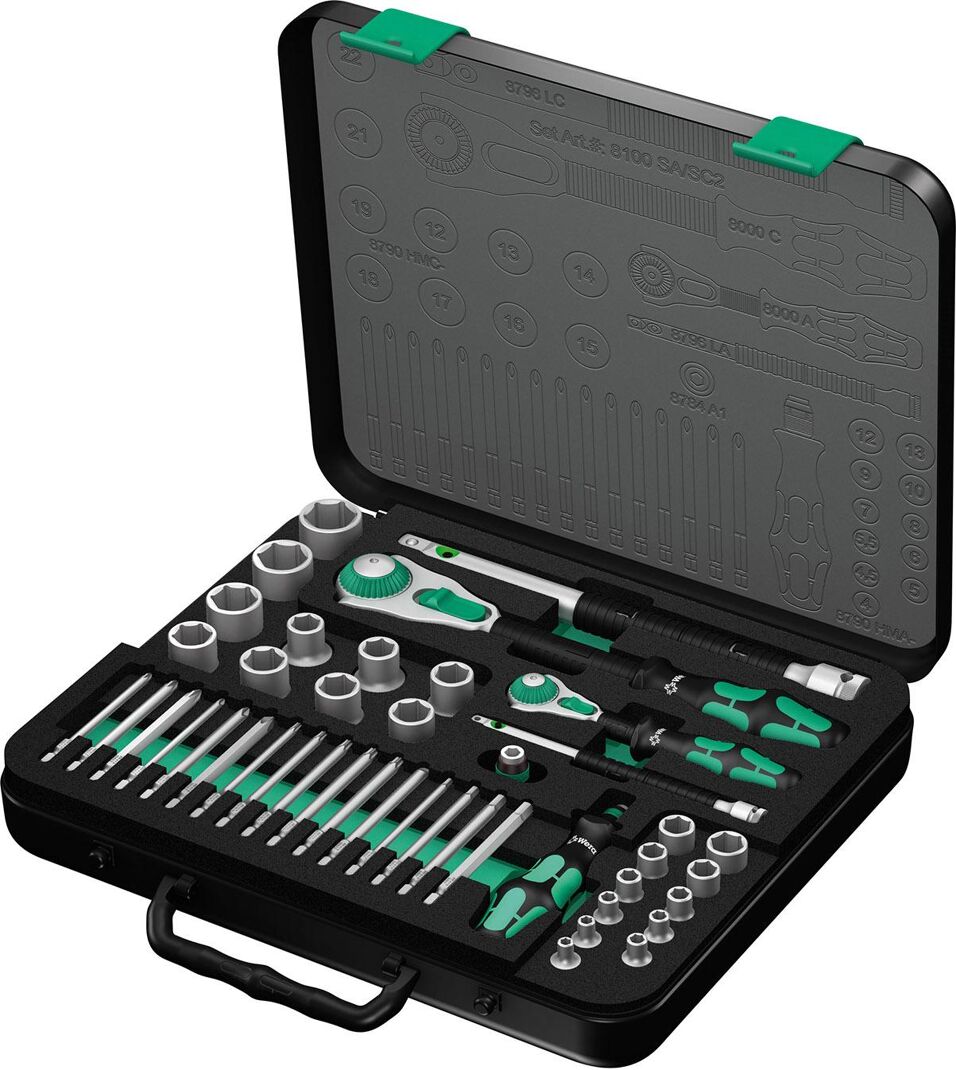 Product afbeelding Wera Zyklop doppenset 8100 SA/SC 43-delig