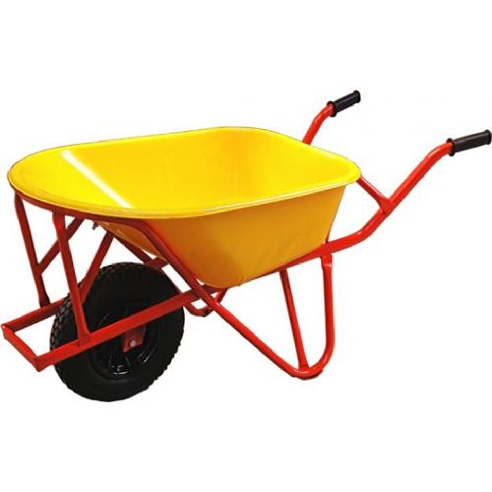 Product afbeelding Kelfort kruiwagen Via geel     85L