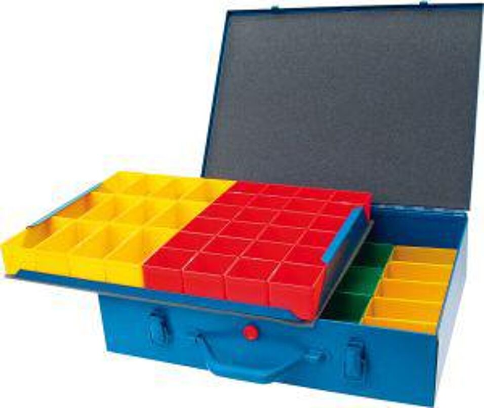 Product afbeelding Assortimentskoffer metaal 48 bakjes