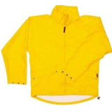 hh regenjas pu stretch geel