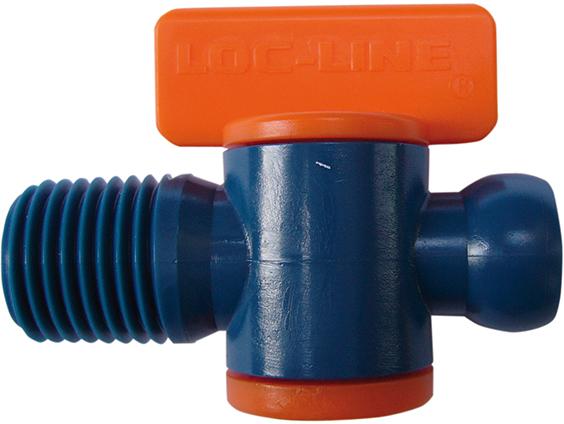 Loc-Line Koelmiddel- afsluitkraan met buitendraad 1/2" 2-delig