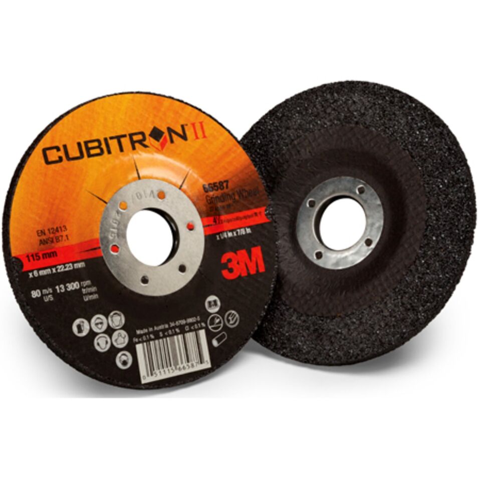 Product afbeelding 3M Cubitron II Cut & Grind schijf T27, 125mm x 4,2mm x 22mm