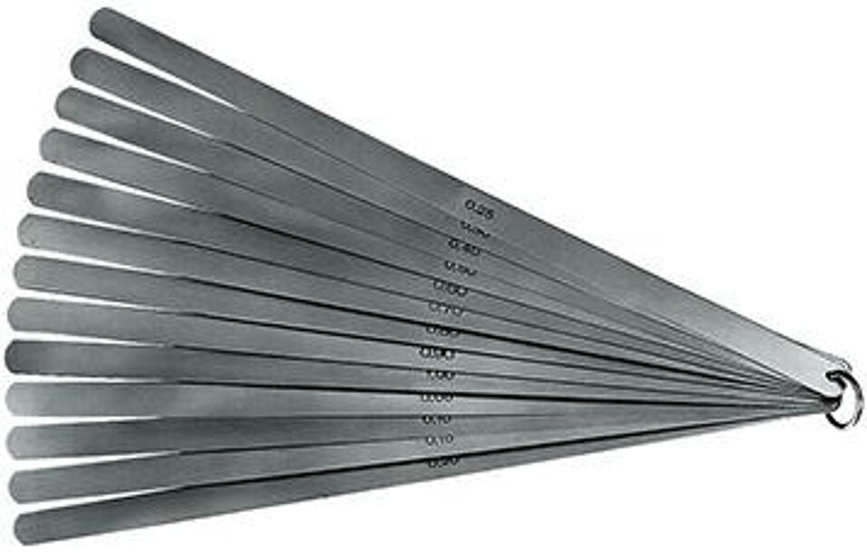 Product afbeelding Format Zuigerspelingkaliber Staal 0,05-1,00mm aan ring 20 vel