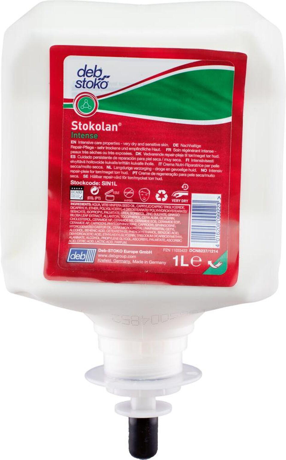 Product afbeelding Deb Stoko huidverzorging Stokolan Intense patroon a 1 lt