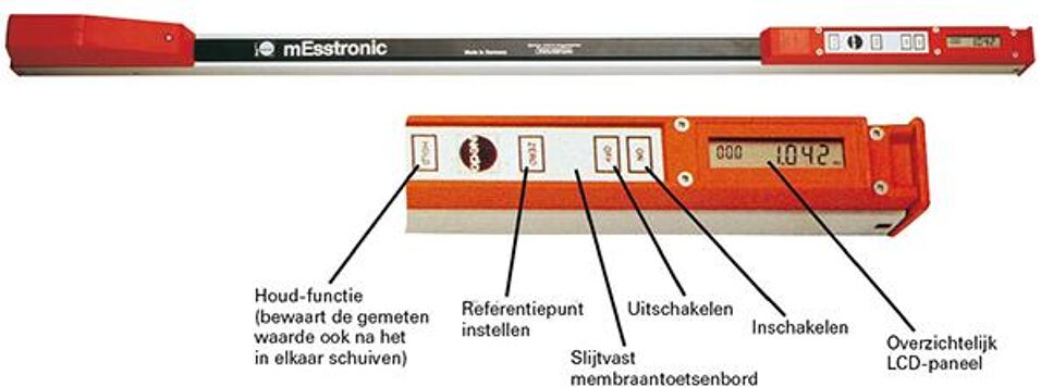 Product afbeelding Nedo Digitale meetstok mEsstronic Easy 1,04-5,0m