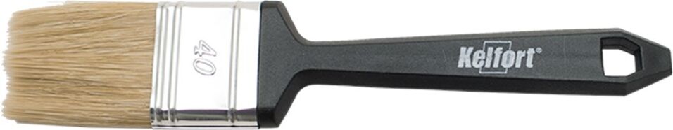 Product afbeelding Kelfort wegwerpkwast plat wit haar maat 40