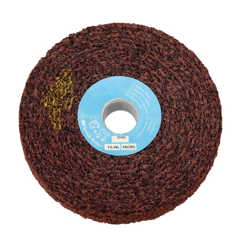 Product afbeelding 3M Scotch-Brite Finishing Wiel FS-WL, blauw, 150 mm x 51 mm x 25,4 mm, 2S CRS
