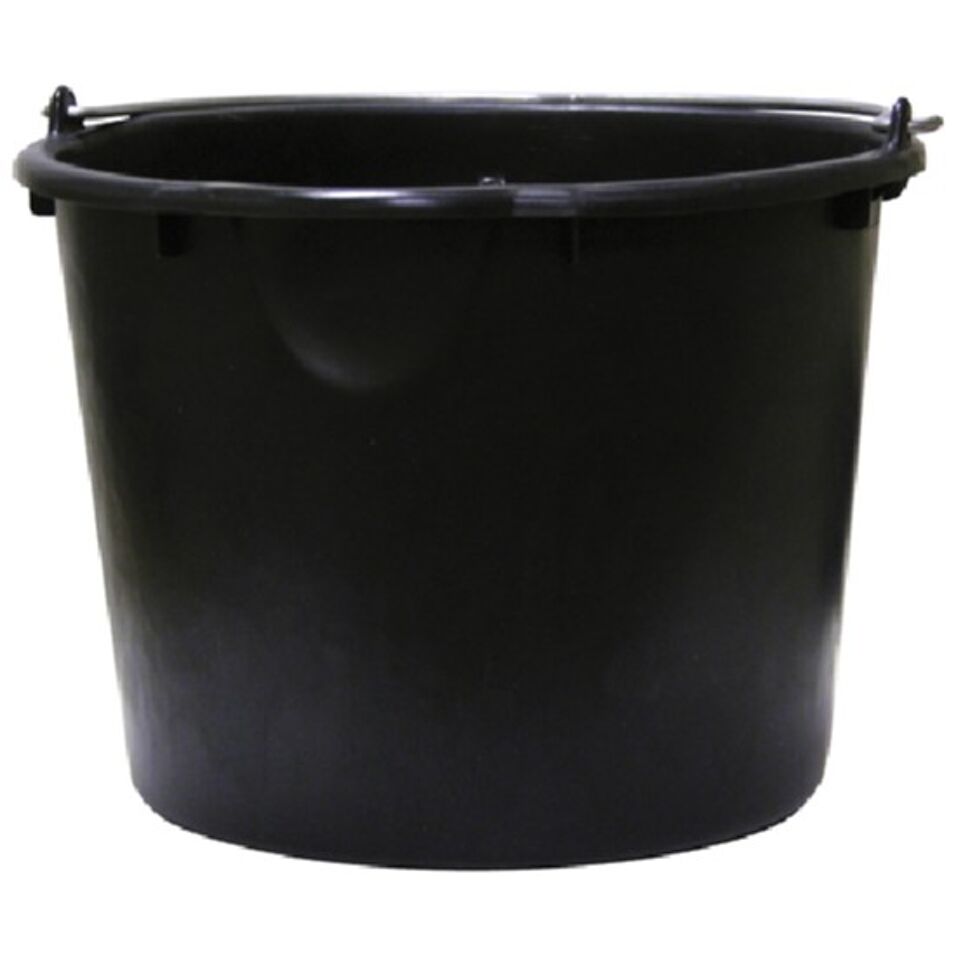 Product afbeelding Bouwemmer zwart 12l