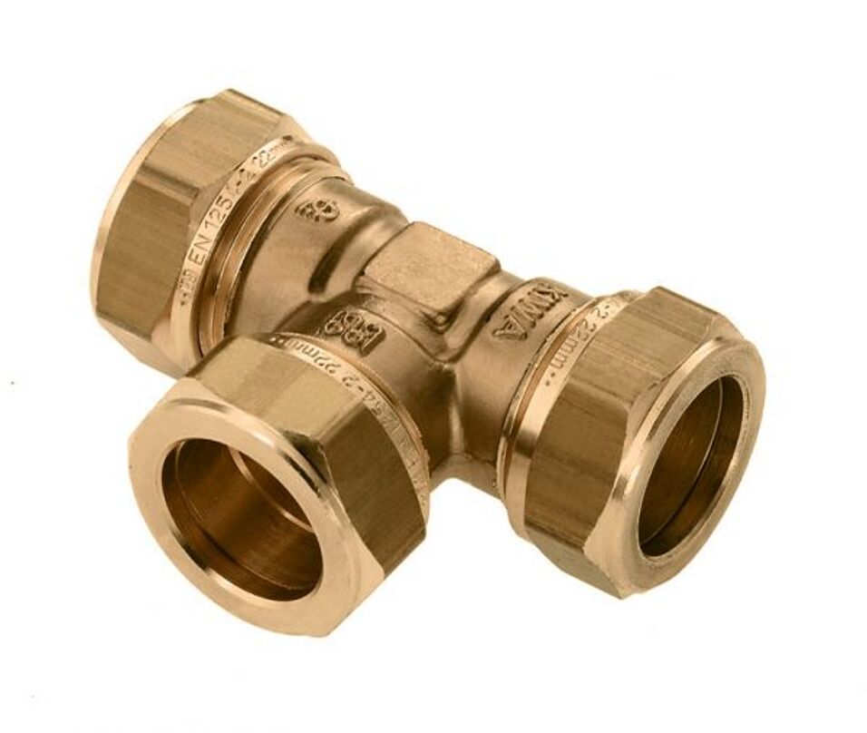 Product afbeelding Knel t-koppeling    22 x 15  x  15