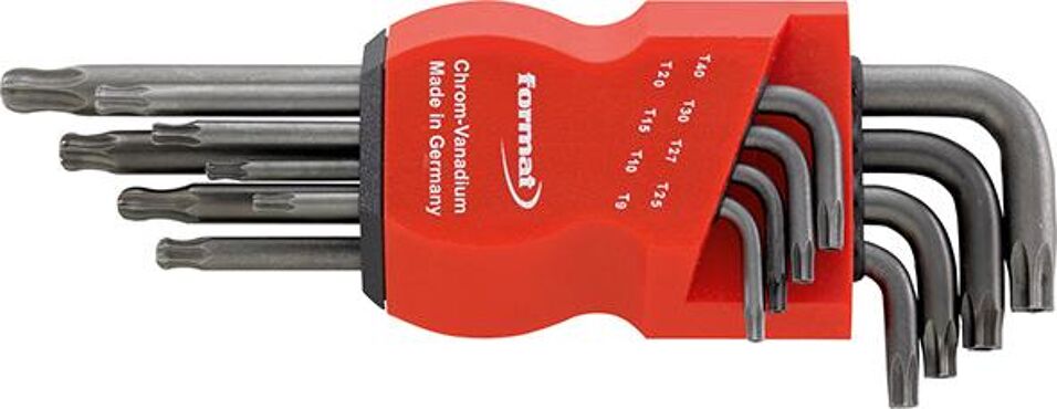 Product afbeelding Format Haakse schroevendraaier lang, met kogelkop CV-staal gefosfateerd Torx T9-40