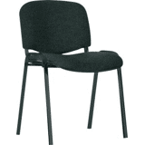 Bezoekersstoel ISO zwart/blauw