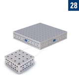 Demmeler opspantafel PE 1000x1000x200 mm