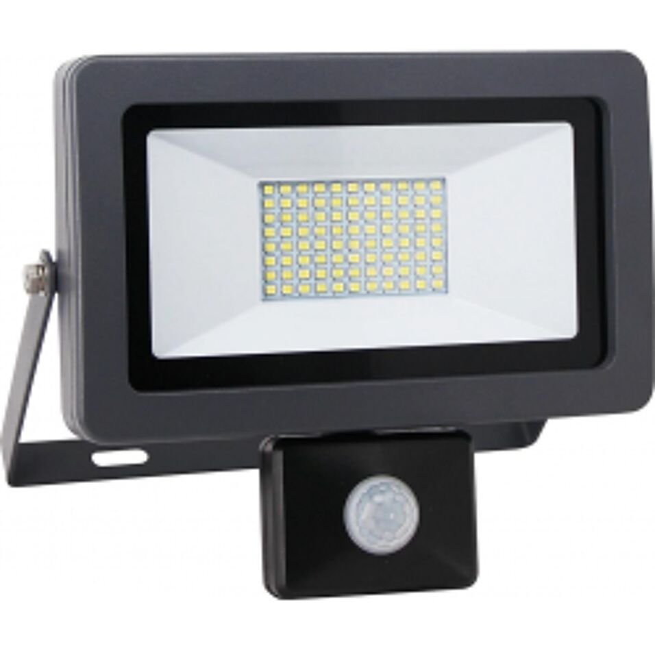 Product afbeelding Led bouwlamp met bewegingsmelder 50W