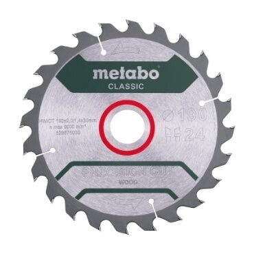 Metabo cirkelzaagblad       190x30 24 WZ