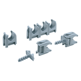 Q-Link buisclip grijs Euro 19mm a 20 st.