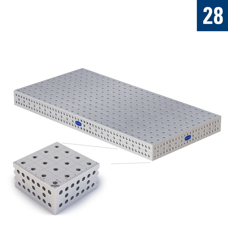 Product afbeelding Demmeler opspantafel PE 2400x1200x200 mm