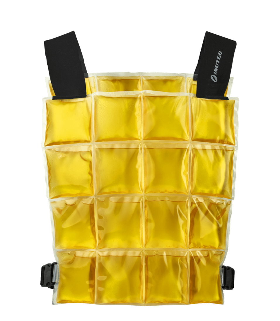 Product afbeelding Inuteq PCM CoolOver koelvest geel one size