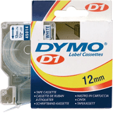 Dymo Tape D1 45014 blauw op wit 12mm x 7m