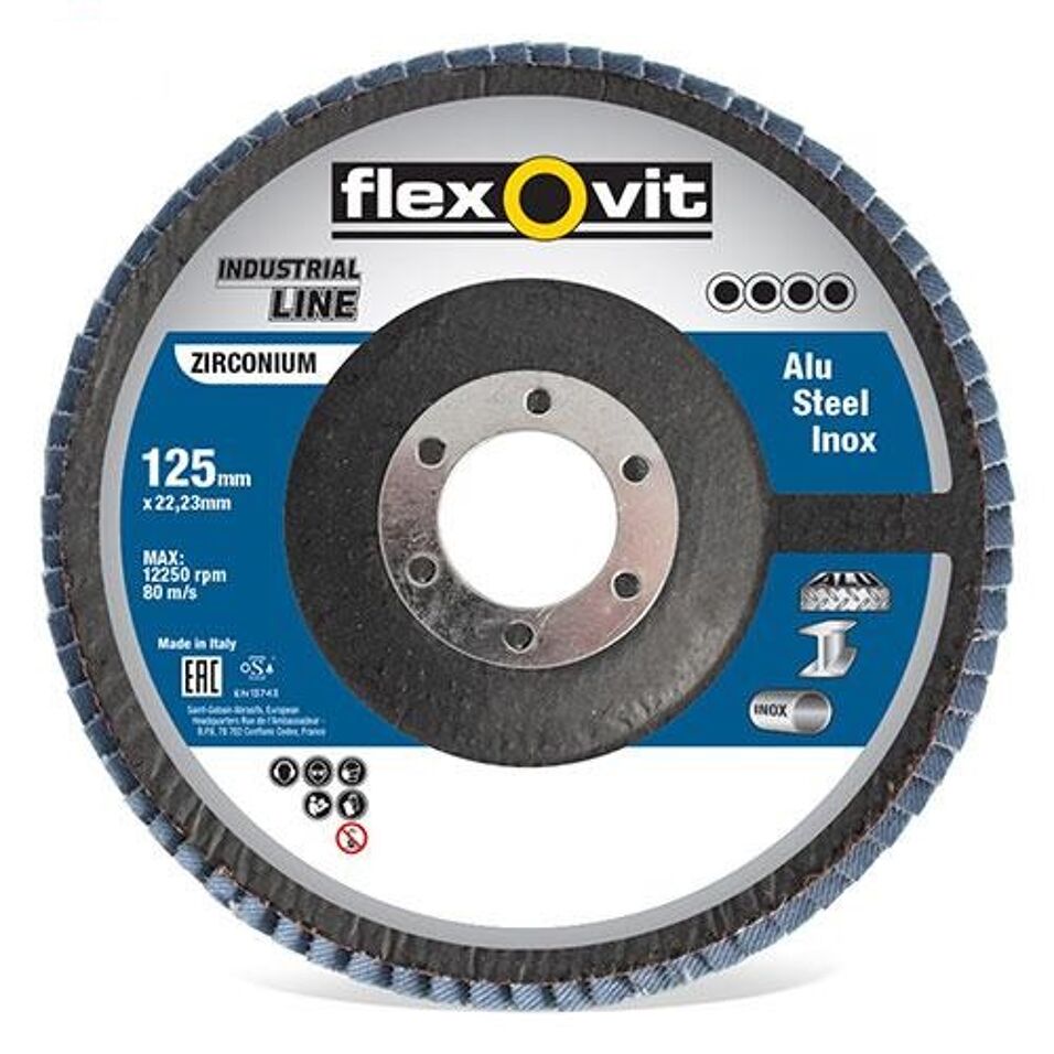 Product afbeelding Flexovit lamellenschijf SF-Z 125 x 22 mm K 40