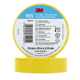 3M Temflex Vinyl isolatietape 165, Geel, 19 mm x 20 m