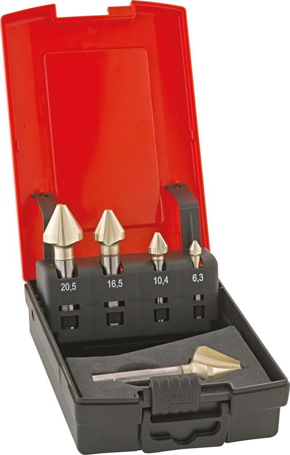 Product afbeelding Format verzinkboorset HSSE DIN334 6,3-25 3-Fl 60° ugt vorm C DUO+  GT