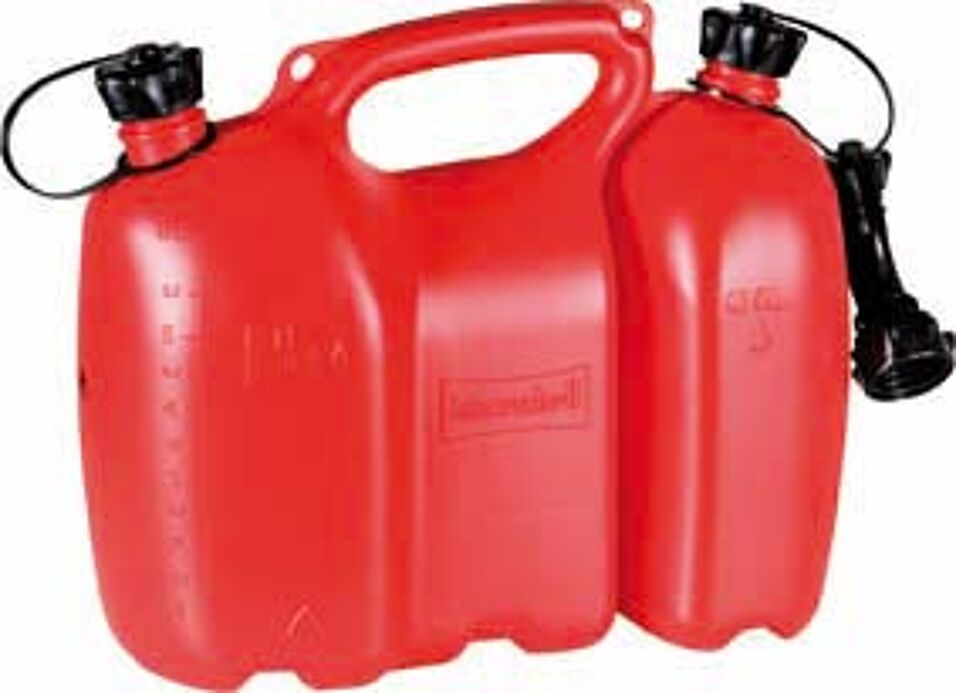 Product afbeelding Dubbele jerrycan rood PROFI 7 + 3 ltr.