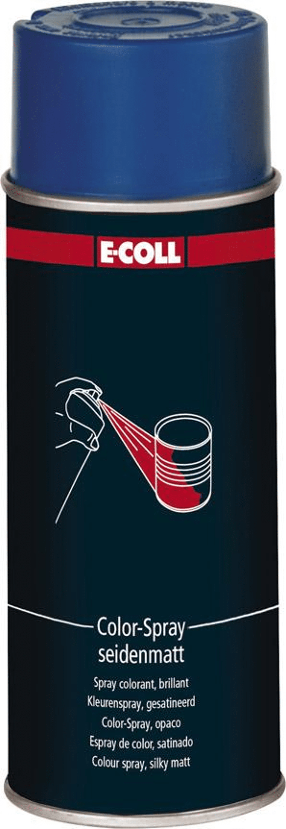 Product afbeelding E-Coll lakspray gentiaanblauw mat 400 ml