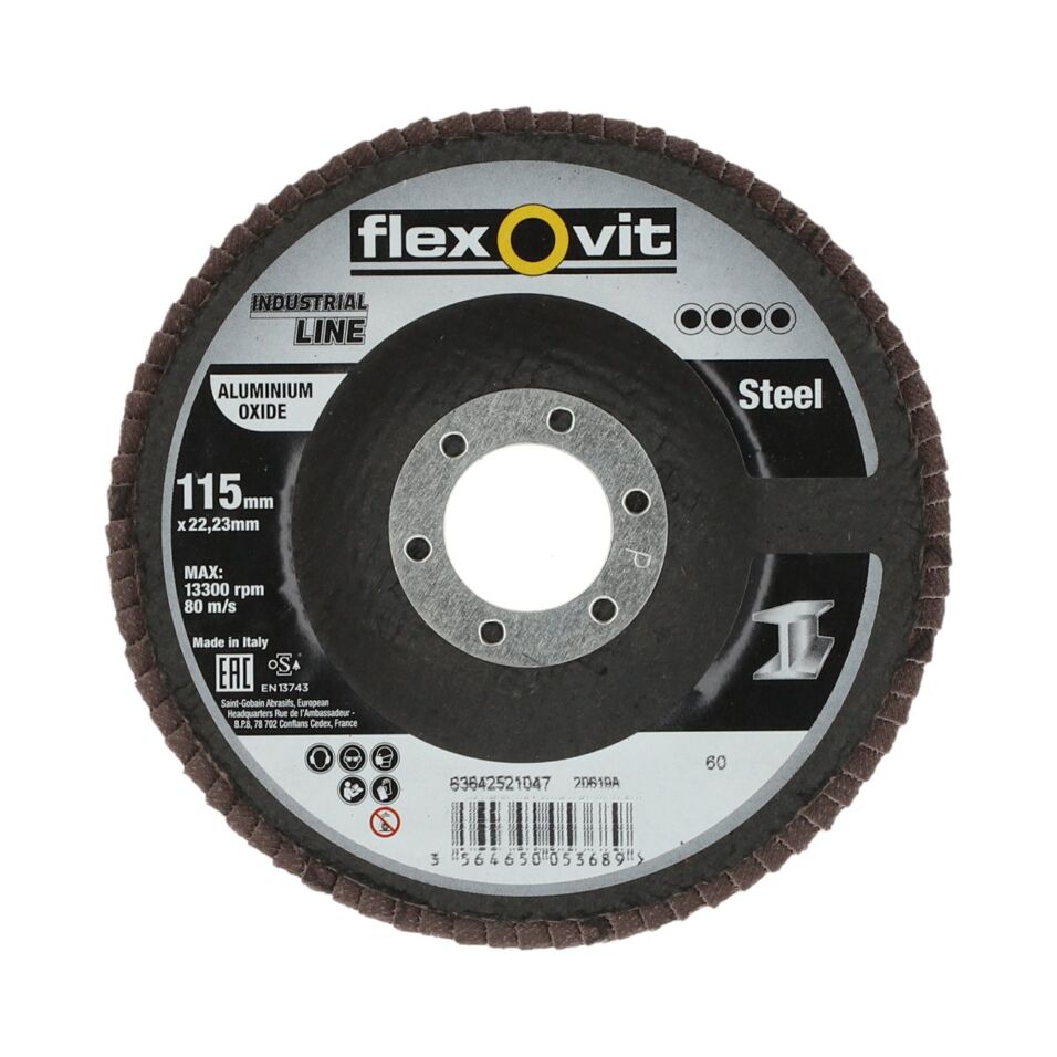 Product afbeelding Flexovit lamellenschijf sf-a 115x22 k 60