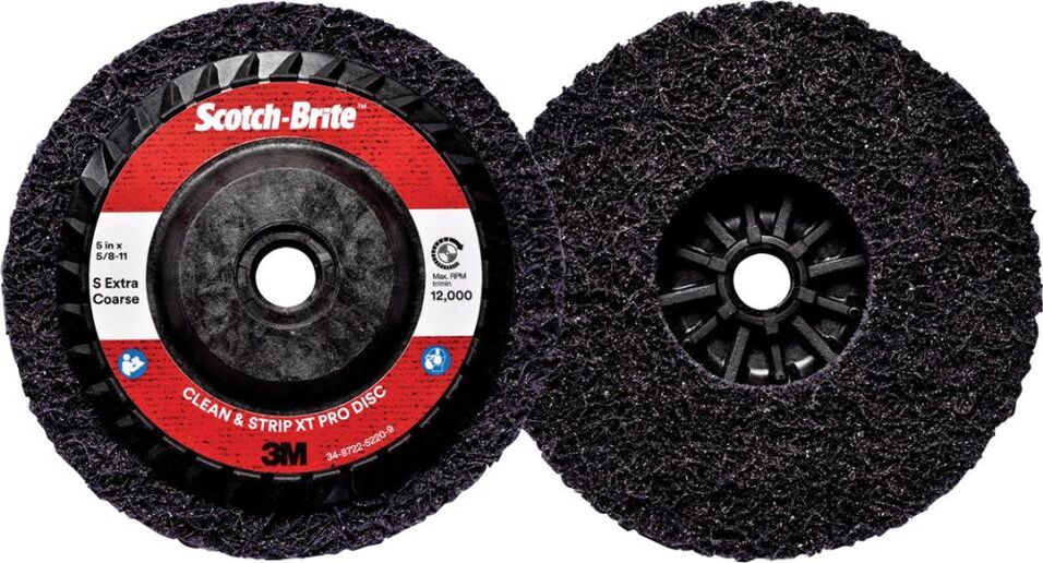 Product afbeelding 3M Scotch-Brite Clean and Strip Schijf XT-RD Pro, 125 mm x 22 mm, S XCRS