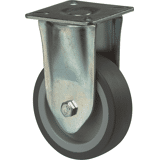 Bokwiel rubber bl/grs bev.pl. 75mm