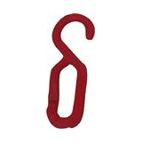 Kettingschakel,haak rood, kst 6mm