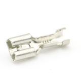 Kabelschoen,vlak,huls,6.3 ongeisoleerd, 1.5-2.5mm, vertind, 0,8mm