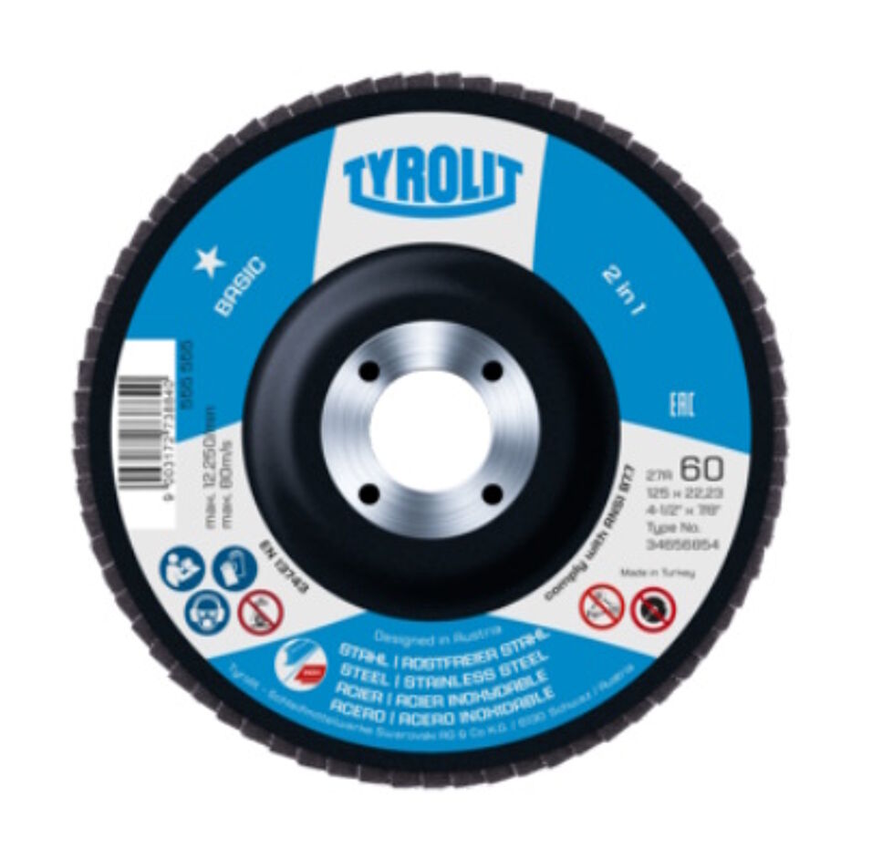 Product afbeelding Tyrolit Basic lamellenschijf 27CLA 125x22,23 ZA40-325