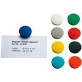 Magneet D=30mm VE=10 hechtkracht 700 g rood