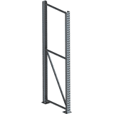 Staander 85/20 5500 x 1100 RAL 5010 cpl. multipal S met sleutelperforatie