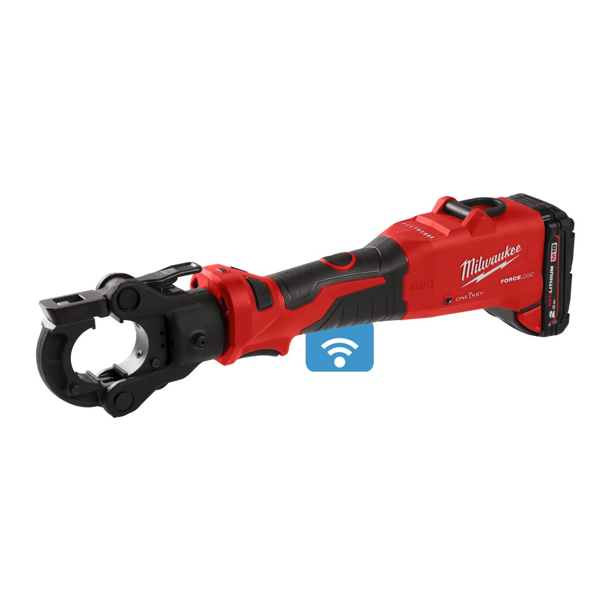 Milwaukee M18 ONEHCCT60-202C - 18V accu kabelkrimptang FORCE LOGIC™ Guillotine - 60 kN