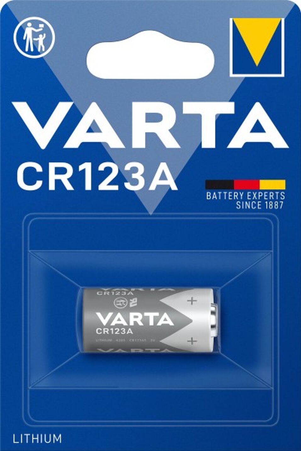 Product afbeelding Varta batterij Lithium Photo CR123A 3,0 V a 1 stuk