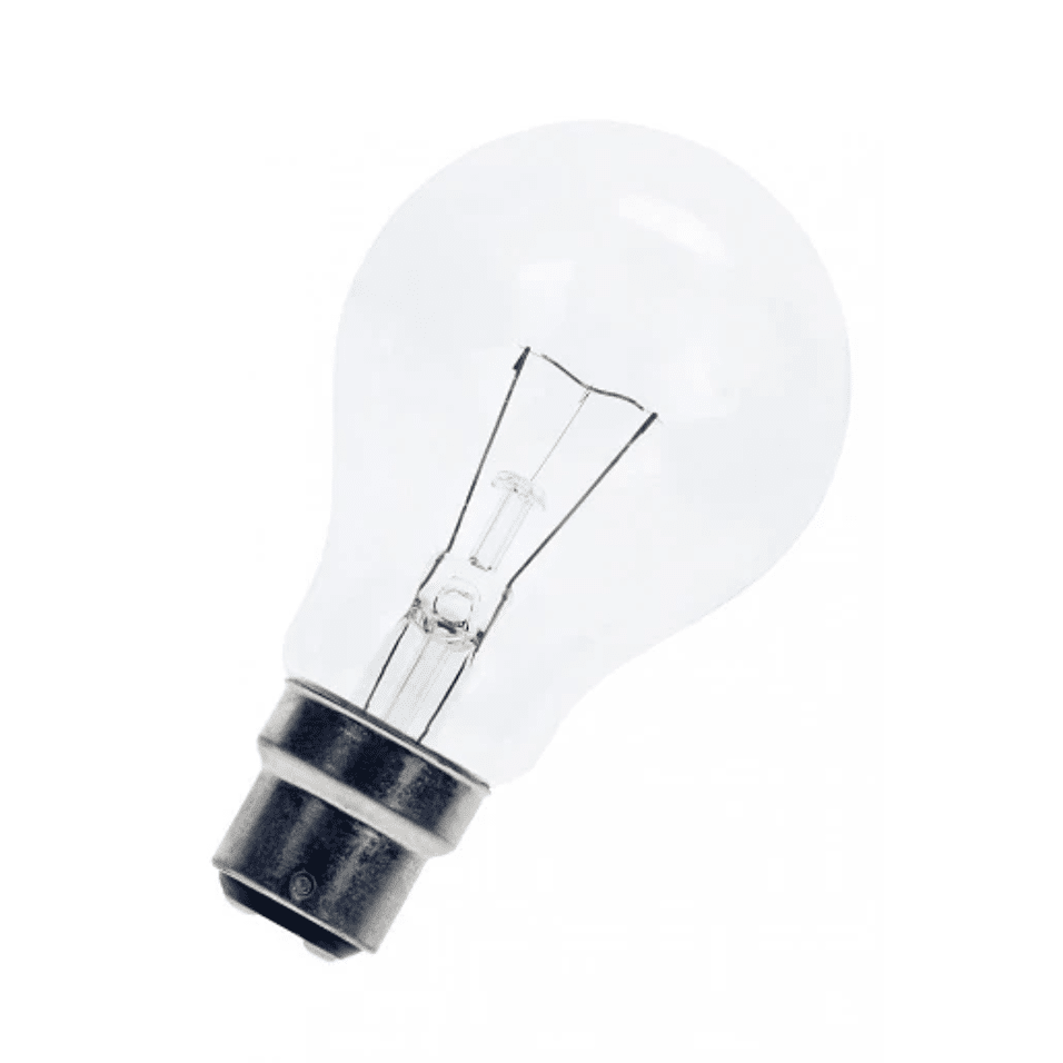 Product afbeelding Philips gloeilamp b22-24v-60w helder