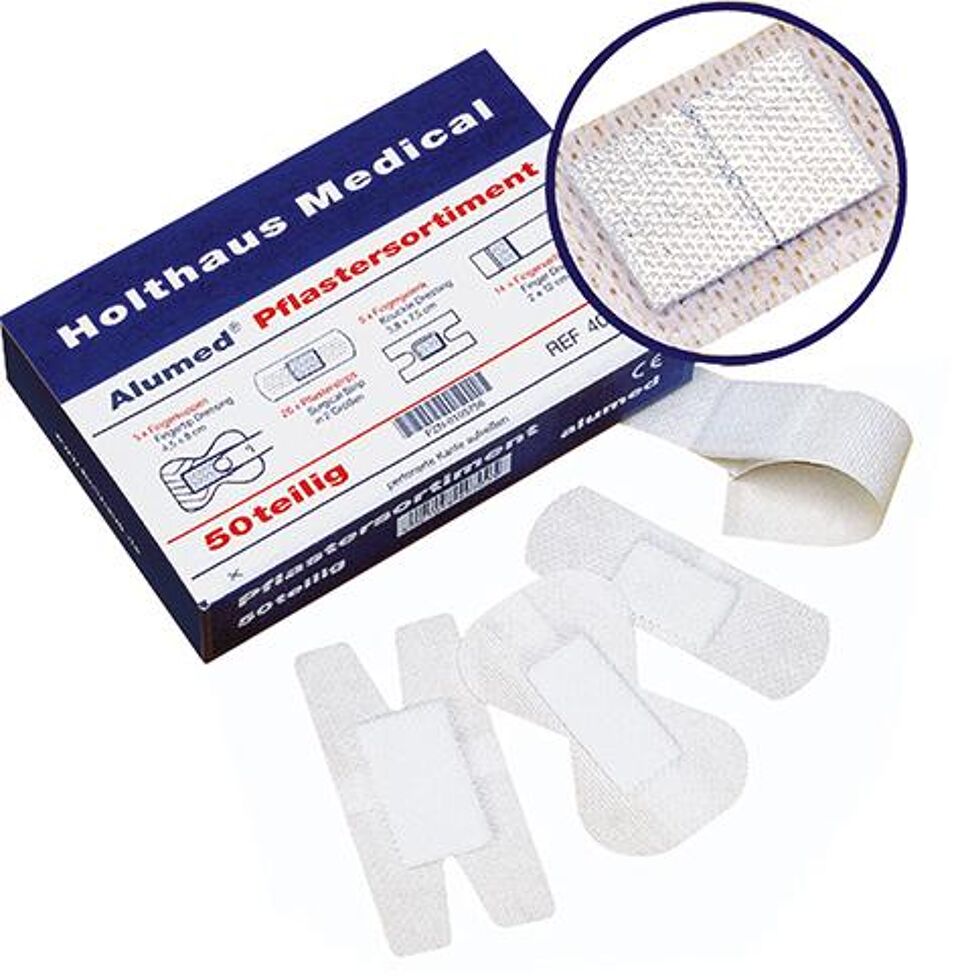 Product afbeelding Holthaus Medical Pleisterassortiment Alumed, 50-delig