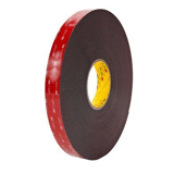 3M schuimtape 5952F, Zwart, 19 mm x 33 m, 1.1 mm