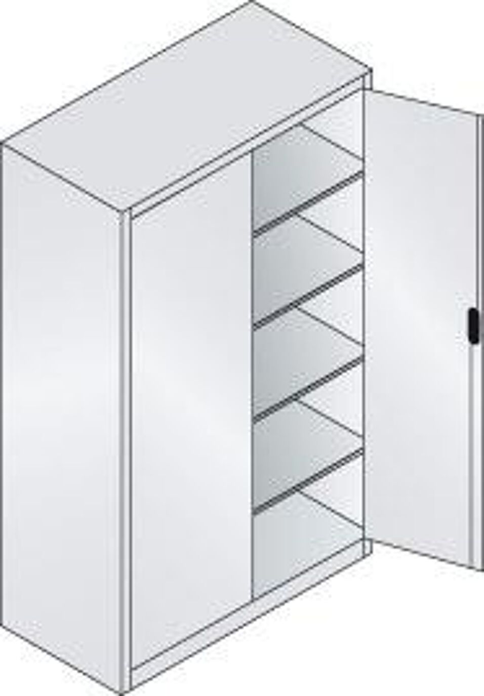 Product afbeelding Draaideurkast 7035/5012